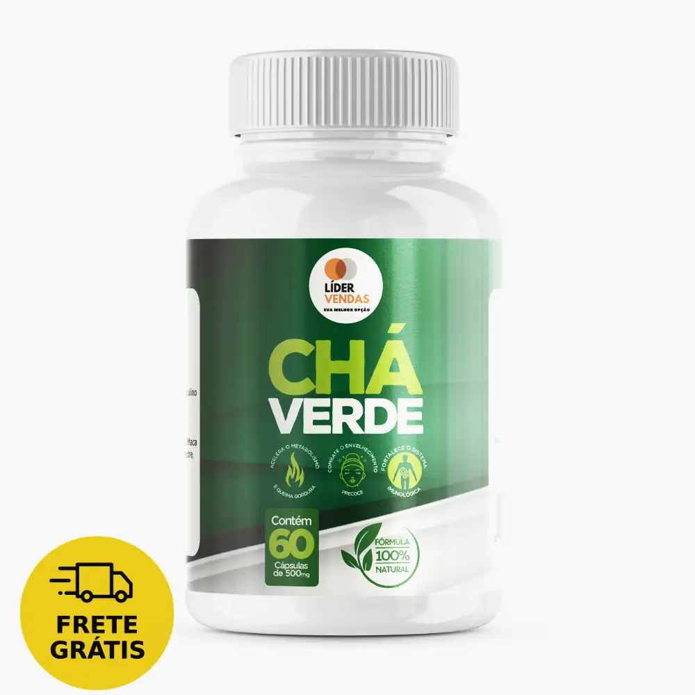 1 Pote Chá Verde Caps 60 Cápsulas